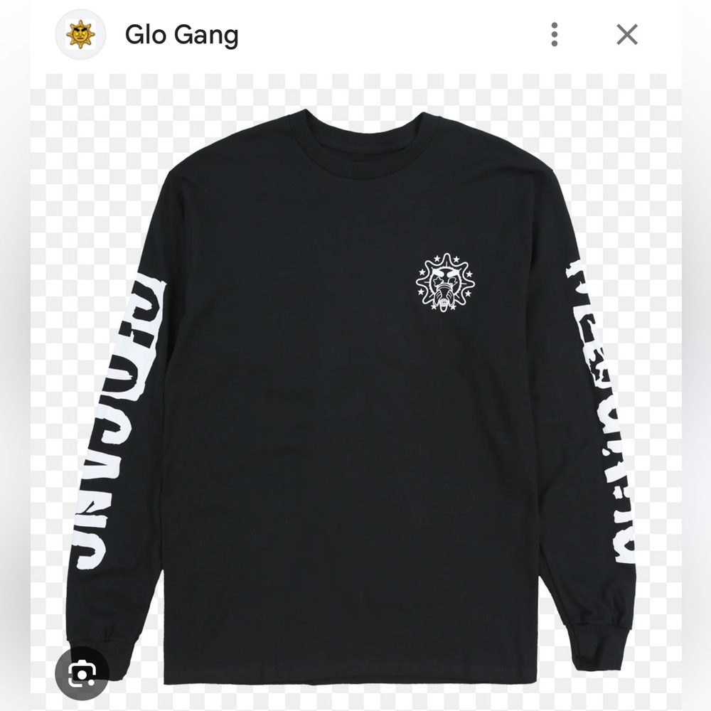 Glo Gang Core Logo LS Black Size L